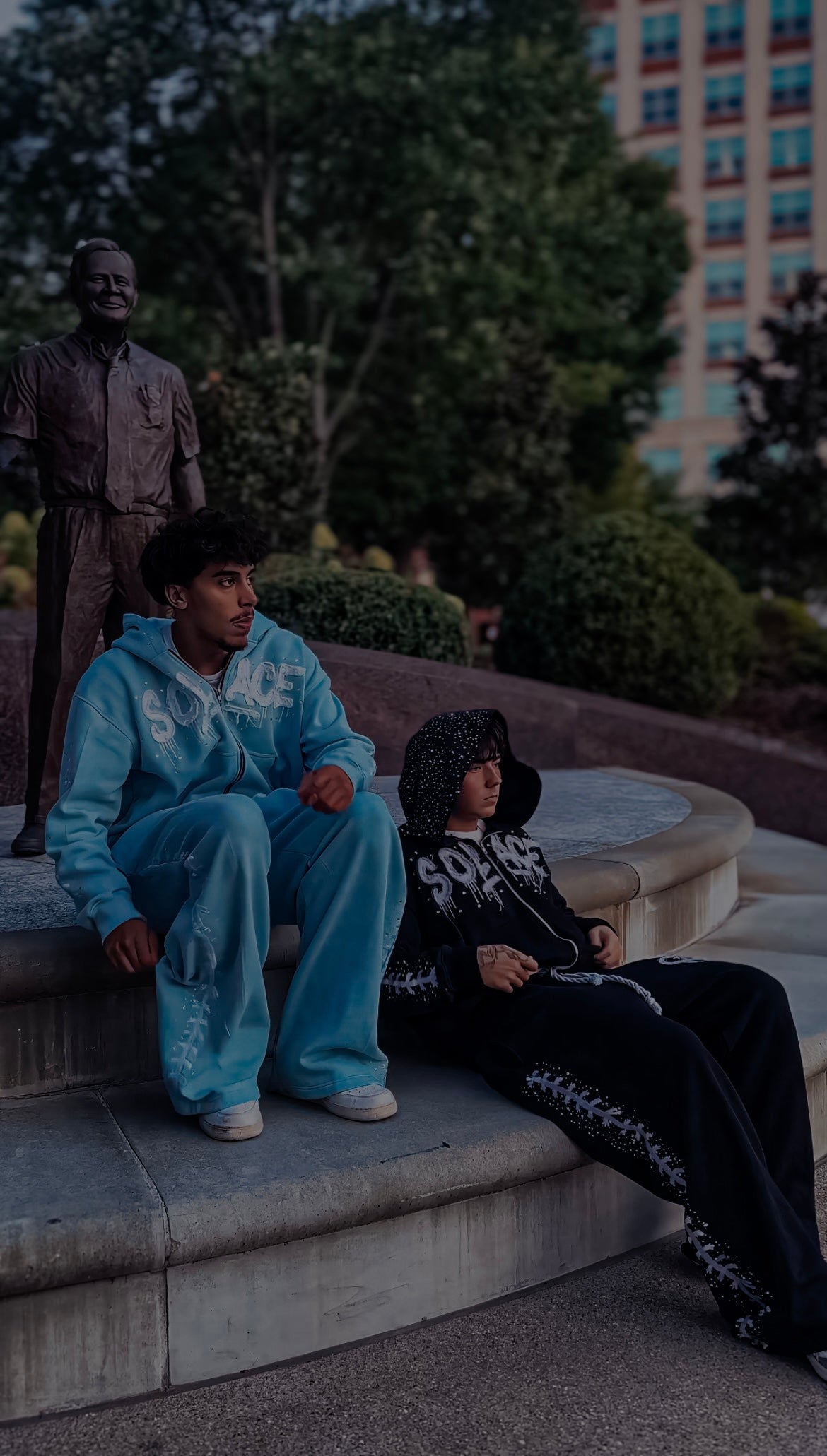 Solace community wearing the collection